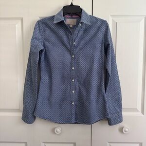 Banana Republic Women’s Oxford Shirt Size: XS Blue Anchor’s